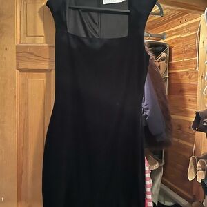 Elegant Black Velvet Dress
